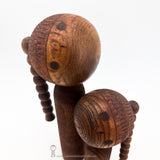 COMING SOON! Futari. Kokeshi. EXTRAORDINARY Award-winning 1960s Kokeshi by Hideo Ishihara. RARE Sosaku Kokeshi.