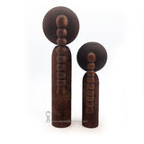 COMING SOON! Futari. Kokeshi. EXTRAORDINARY Award-winning 1960s Kokeshi by Hideo Ishihara. RARE Sosaku Kokeshi.