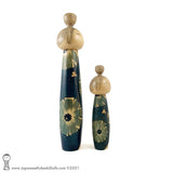 Kokeshi Doll Pair by Issetsu Kuribayashi. RARE, GORGEOUS KOKESHI!!