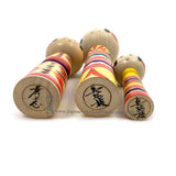 Kokeshi Family Brand New Traditional Kokeshi by Takashi Kamata. Dento Kokeshi.