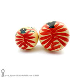 Kokeshi. Exquisite Pair of New Dento Kokeshi Dolls