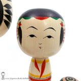 Kokeshi Family. NEW! Rare Group of Four Adorable Kokeshi by Atsushi Kimura.