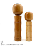One-of-a-kind! Kokeshi Dolls. Pair of Modern Creative Kokeshi by Isao Sasaki.