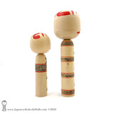 Kokeshi. Exquisite Pair of New Dento Kokeshi Dolls