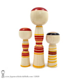 Traditional Kokeshi. Ltd Edition Colors! Kokeshi Trio by Atsushi Kimura. CUTE!