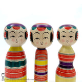 ADORBS! Brand New Traditional Kokeshi by Takashi Kamata. Dento Kokeshi.