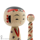 Kokeshi, Brand New! ADORABLE Brother-Sister Pair of Kokeshi Dolls by Tamio Niiyama