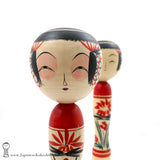 BRAND NEW Pair of Kokeshi Dolls by Yoshinori Niiyama. Quirky! Beautiful! Ltd Availability!