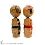 Kokeshi. New! LARGE! Modern Creative Kokeshi by Isao Sasaki. Geometric Kimonos.
