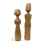Original Kokeshi by JapaneseKokeshiDolls.com. Modern, Sculptural Kokeshi. Cherrywood. Stylish.