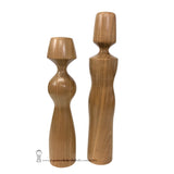 Original Kokeshi by JapaneseKokeshiDolls.com. Modern, Sculptural Kokeshi. Cherrywood. Stylish.