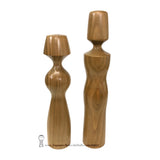 Original Kokeshi by JapaneseKokeshiDolls.com. Modern, Sculptural Kokeshi. Cherrywood. Stylish.