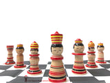 Kokeshi Chess Set. UNIQUE!!! Handmade Chess Set. Wooden. Japanese Chess Set.