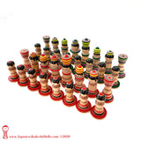 Kokeshi Chess Set. UNIQUE!!! Handmade Chess Set. Wooden. Japanese Chess Set.