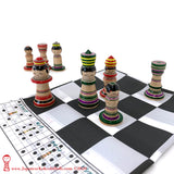 Kokeshi Chess Set. UNIQUE!!! Handmade Chess Set. Wooden. Japanese Chess Set.