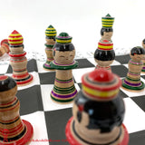 Kokeshi Chess Set. UNIQUE!!! Handmade Chess Set. Wooden. Japanese Chess Set.