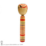RARE Takobozu Kokeshi Doll with Bewildered Expression. Kokeshi Masterpiece.