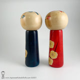 Kokeshi Doll Pair. Award-winning Designs! Rare Vintage Sosaku Kokeshi Dolls!