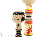 Kokeshi Family. NEW! Rare Group of Four Adorable Kokeshi by Atsushi Kimura.
