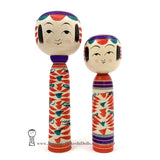 Kokeshi Doll Pair. NEW! Eames House Kokeshi by Takashi Kamata.