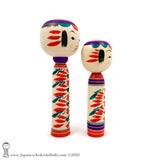 Kokeshi Doll Pair. NEW! Eames House Kokeshi by Takashi Kamata.