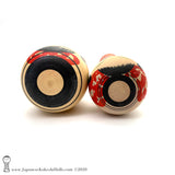Vintage Kokeshi Dolls. A RARE Pair of Tsuchiyu style Traditional (dento) Kokeshi.