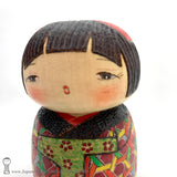 New! Colorful Kokeshi by Ichiko Yahagi. One-Of-A-Kind! Kawaii!
