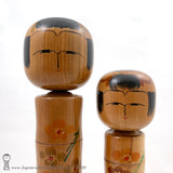 One-of-a-kind! Kokeshi Dolls. Pair of Modern Creative Kokeshi by Isao Sasaki.