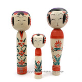 Kokeshi. TALL & UNIQUE. Three RARE Kokeshi Dolls. Takashi Kamata. Japanese Wooden Dolls.
