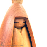 Gorgeous Kokeshi Doll by Shozan Shido. Stylish Mid-Century Modern Design. Sosaku (creative) Kokeshi.
