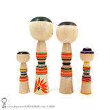 Kokeshi. Ltd Edition Colors! Cute Family of Kokeshi by Atsushi Kimura.