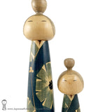 Kokeshi Doll Pair by Issetsu Kuribayashi. RARE, GORGEOUS KOKESHI!!