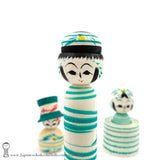 Japanese Kokeshi Dolls. NEW! Adorable Kokeshi by Tsukasa Wagatsuma.