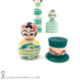 Japanese Kokeshi Dolls. NEW! Adorable Kokeshi by Tsukasa Wagatsuma.