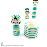 Japanese Kokeshi Dolls. NEW! Adorable Kokeshi by Tsukasa Wagatsuma.