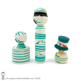 Japanese Kokeshi Dolls. NEW! Adorable Kokeshi by Tsukasa Wagatsuma.