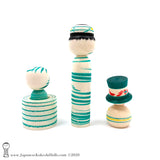 Japanese Kokeshi Dolls. NEW! Adorable Kokeshi by Tsukasa Wagatsuma.