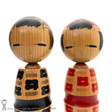 Kokeshi. New! LARGE! Modern Creative Kokeshi by Isao Sasaki. Geometric Kimonos.