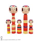 ADORBS! Brand New Traditional Kokeshi by Takashi Kamata. Dento Kokeshi.