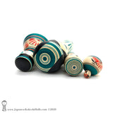 NEW! Family of Four Unique Traditional Kokeshi Dolls by Yoshimi Koyama.