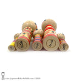 Kokeshi. One-of-a-Kind Group of Kokeshi Dolls by Takashi & Minae Kamata