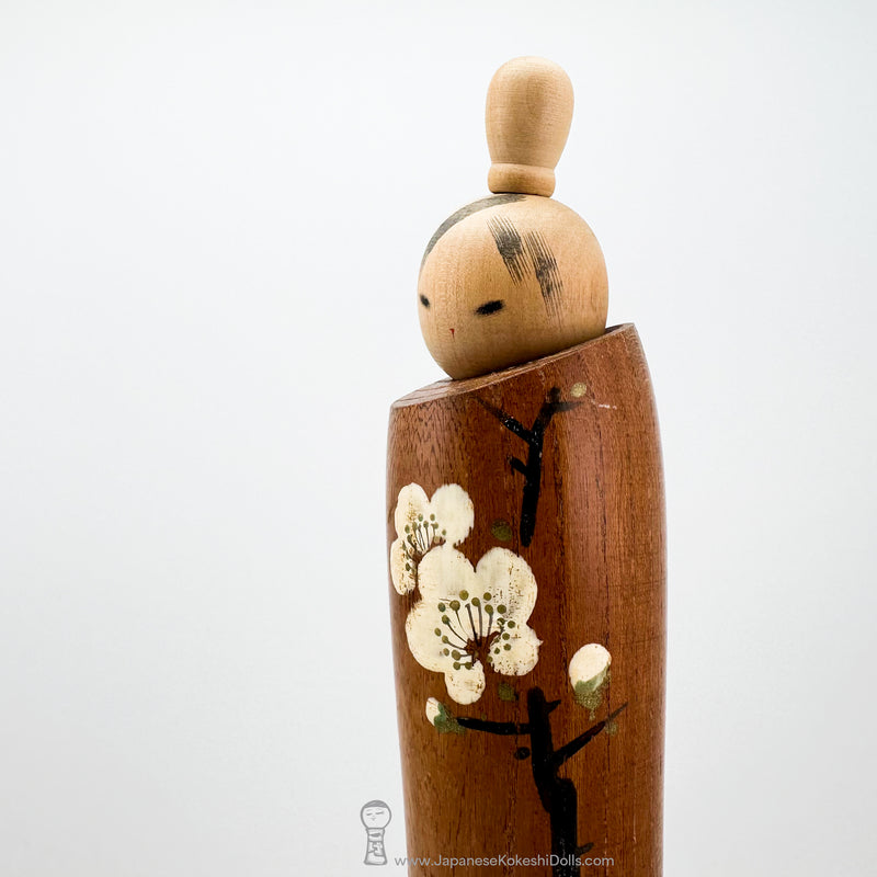 Astonishingly Beautiful! Rare Vintage Kokeshi Doll by Hiroshi Kato.