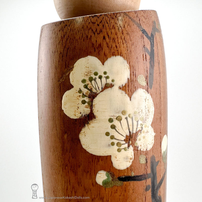 Astonishingly Beautiful! Rare Vintage Kokeshi Doll by Hiroshi Kato.