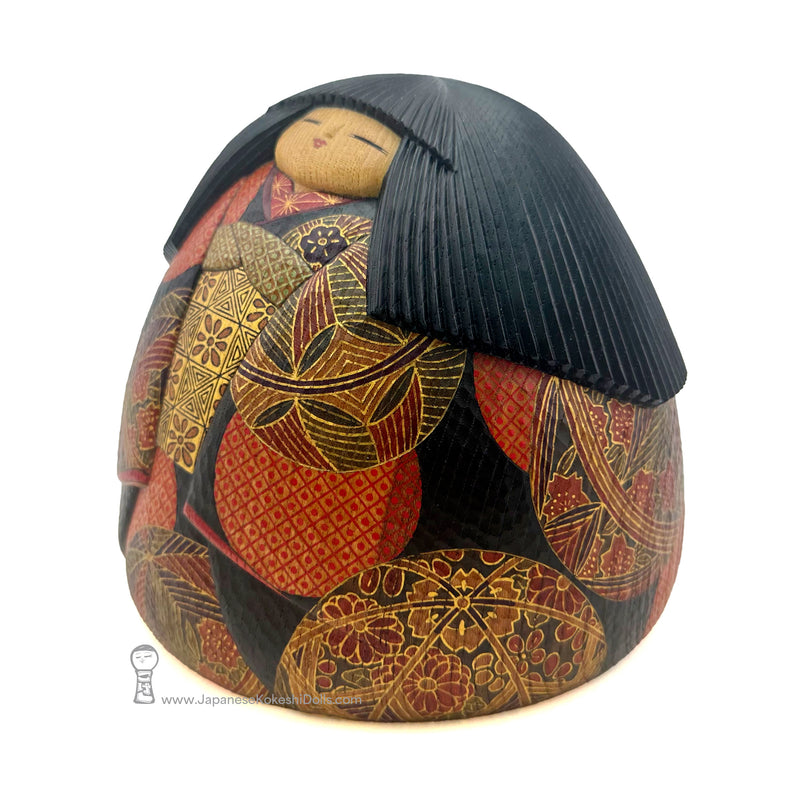 Breathtaking! Brand New Kokeshi by Yuji Watanabe. Large. Elegant!