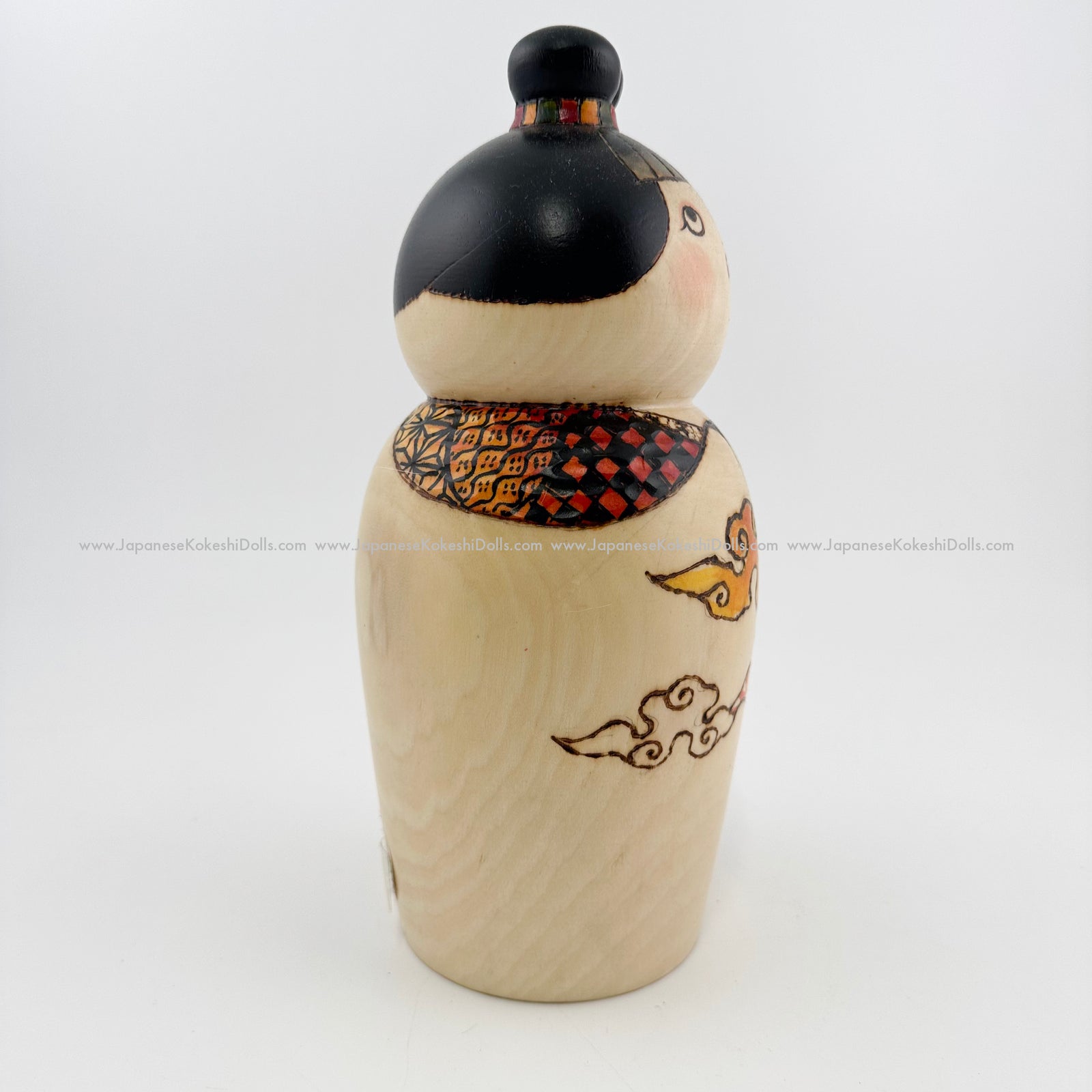 美 雅 ずっしり 無筆 Muhitsu こけし 創作 kokeshi doll Kokeshi dolls made by Yasuhiro Sato. He makes various types