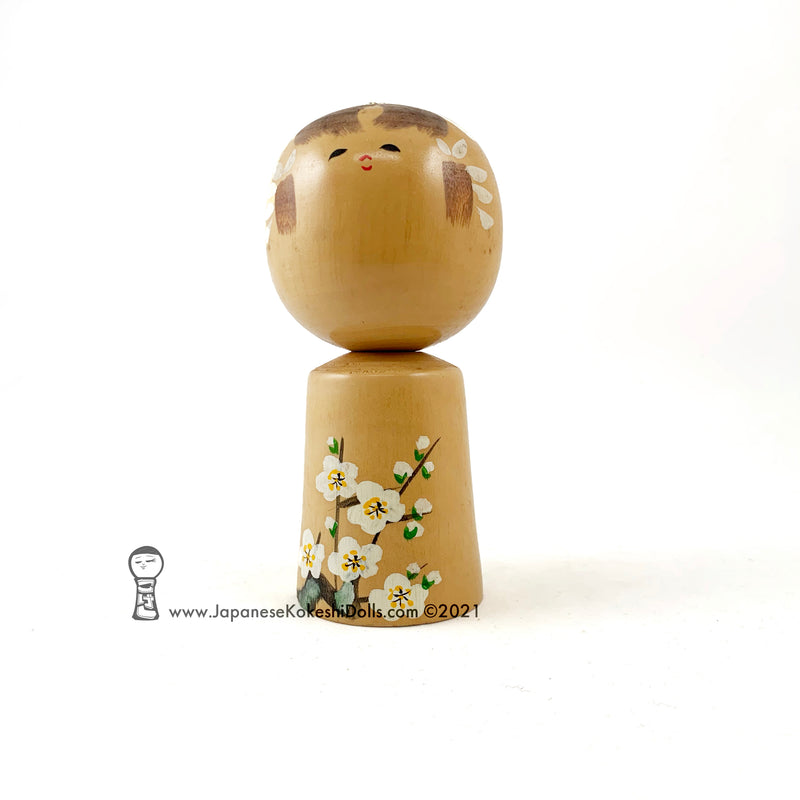 Reserved for Lillith. Kokeshi. Gorgeous Vintage Floral Kokeshi.