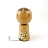 Reserved for Lillith. Kokeshi. Gorgeous Vintage Floral Kokeshi.