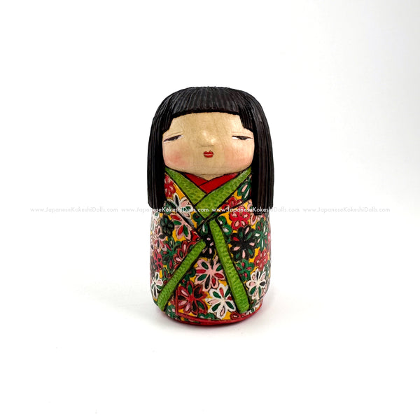 Enchanting Kokeshi Doll by Ichiko Yahagi.