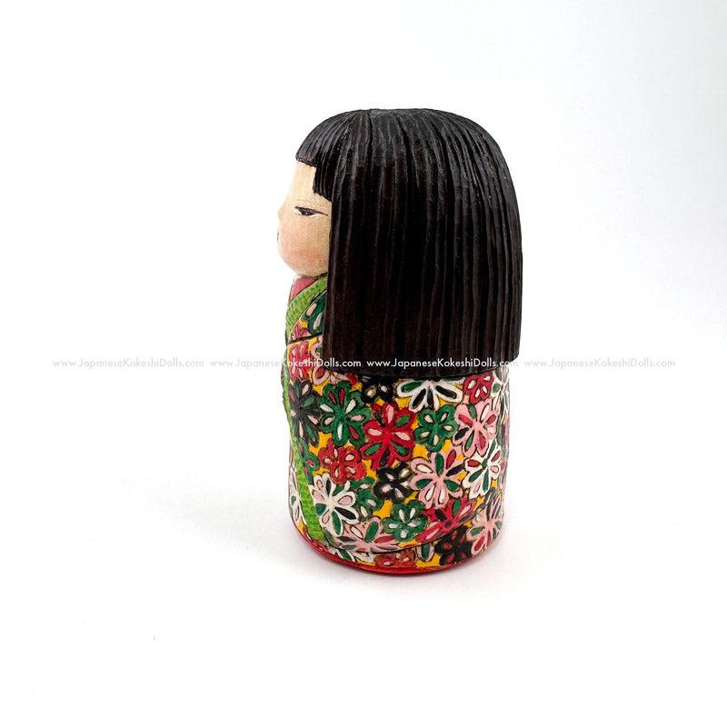 Enchanting Kokeshi Doll by Ichiko Yahagi.