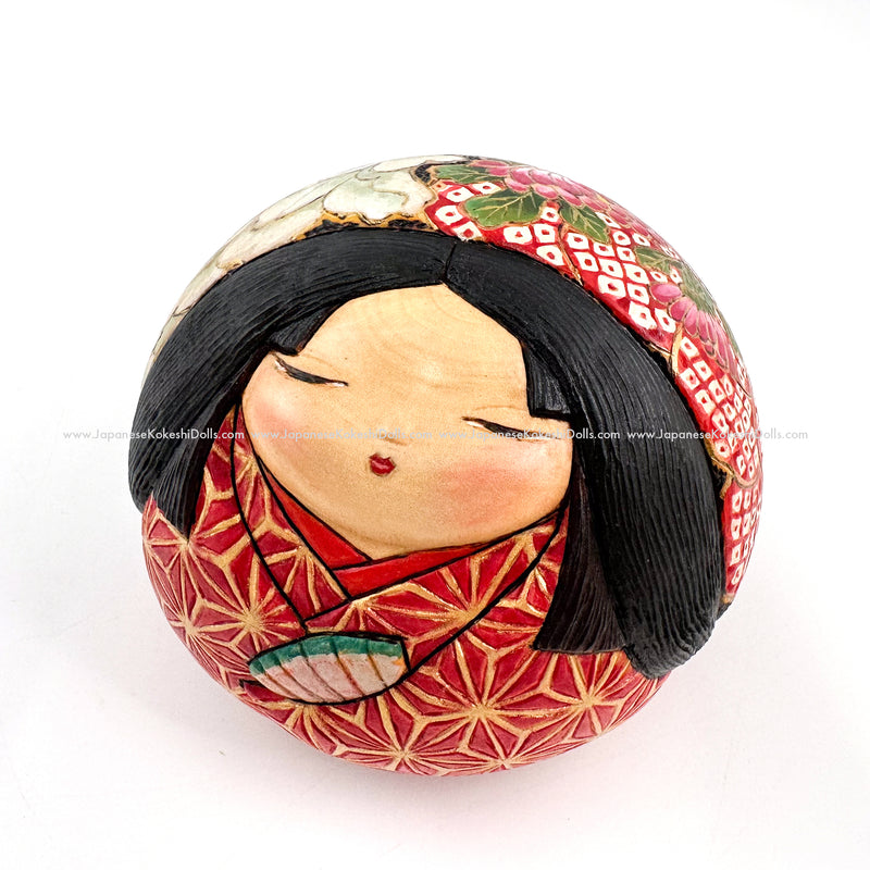 Kokeshi. RARE, Superb Kokeshi Doll by Ichiko Yahagi. One-of-a-Kind!